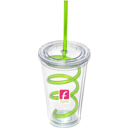 Malibu Tumbler & Twisty Straw Tumbler Branded